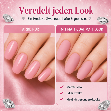 Preview: UV Polish Set " Matt Look " – 20-tlg.  UV Nagellack Set mit mattem Top Coat
